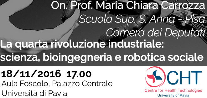 Seminario - 2016/11/18 - La quarta rivoluzione industriale: scienza, bioingegneria e robotica sociale