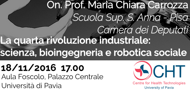 Seminar - 2016/11/18 - The fourth industrial revolution: science‚ bioengineering and social robotics 